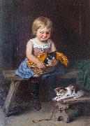 GOES, Hugo van der Meine Katzenlieblinge oil on canvas